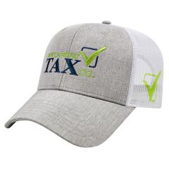 Heathered Polyester With Ultra Soft Mesh Back Cap
