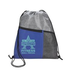 Heathered Rpet Non-Woven Drawstring Backpack