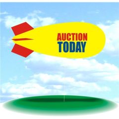 Helium Blimp Display - Auction/Antiques