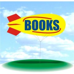 Helium Blimp Display - Books/Bookstore