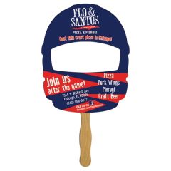 Helmet Front Hand Fan Full Color 1 Side