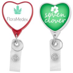 Hemp Jumbo Heart Badge Reel