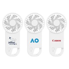Breezy Hand Fan with Carabiner Clip