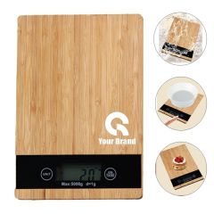 High Precision Bamboo LED Display Electronic Kitchen Scale