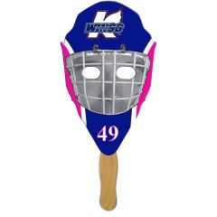 Hockey Mask Hand Fan Full Color 1 Side