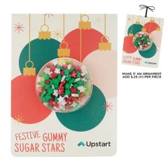 Holiday Billboard Candy Card -Gummy Sugar Stars