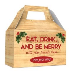 Holiday Gable Box - Free 4-Color Logo Drop, 3 Sizes