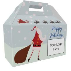 Holiday Gable Box - Santa Clause - 3 Sizes & Free Logo Drop