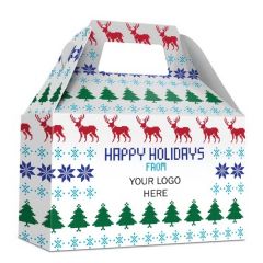 Holiday Gable Box - Xmas Sweater - 3 Sizes & Free Logo Drop