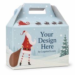 Holiday Gable Box - Santa Clause - 3 Sizes & Free Logo Drop