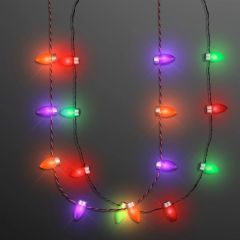 Holiday Light Necklaces With 1 Inch Bulbs
