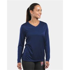 Holloway Women's Momentum Long Sleeve V-Neck T-Shirt