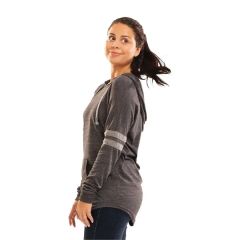 Holloway Women's Triblend Hooded Long Sleeve T-Shirt