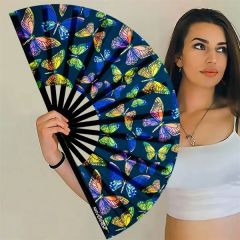 Hologlow Folding Rave Fan