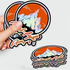 Holographic Die-Cut Sticker Singles