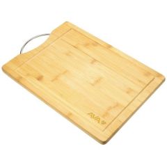 Home Basics Bamboo Board 12 Inch X16 Inch  W/ Handle