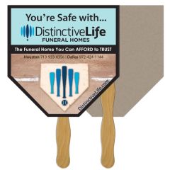 Home Plate Recycled Hand Fan