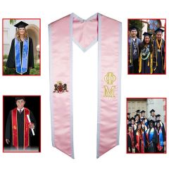 Honorary Graduation Stole Sewn Trim - Embroidery 60 Inch