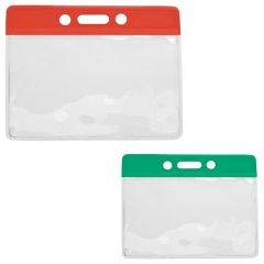 Horizontal Top Load Color Bar Badge Holder