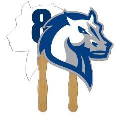 Horse Auction Hand Fan Full Color