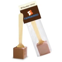 Hot Chocolate On A Spoon In Header Bag - Milk Chocolate