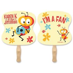Hourglass Shape Hand Fan Sandwich Style