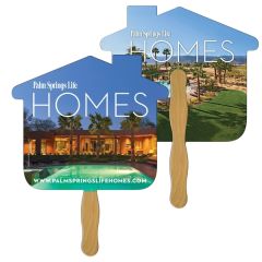 House Hand Fan Full Color 2 Sides
