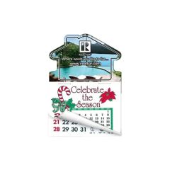 House Shape Calendar Pad Magnets With Tear Away Calendar