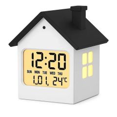 House-Shaped Digital Alarm Clock