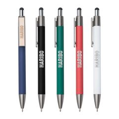 Hughes Metal Pen W/Wood Clip & Black Refill