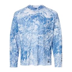 Huk Men's Pursuit Mossy Oak Printed Hooded Long Sleeve T-