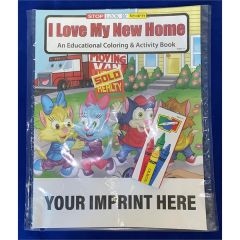 I Love My New Home Coloring Book Fun Pack