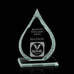 Iceberg Oil Drop Award On Base - Jade