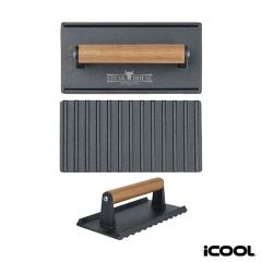 Icool Kodiak Rectangular Cast Iron Meat Press