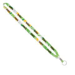 Import Rush 1/2 Inch Dye-Sublimated Lanyard With Crimp & Ring