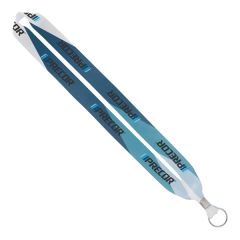 Import Rush 1 Inch Dye-Sublimated Lanyard With Crimp & Ring