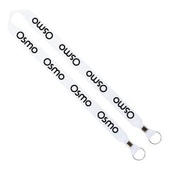 Import Rush 1 Inch Polyester 2-Ended Lanyard With Crimps
