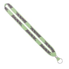 Import Rush 3/4 Inch Dye-Sublimated Lanyard With Crimp and Ring