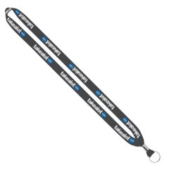 Import Rush 5/8 Inch Dye-Sublimated Lanyard With Crimp & Ring