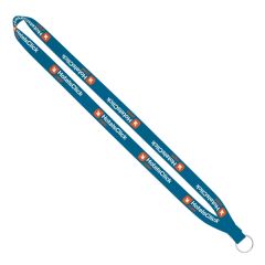 Import Rush 5/8 Inch Dye-Sublimated Lanyard With Sewn Ring