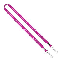 Import Rush 5/8 Inch Polyester 2-Ended Lanyard With Crimps