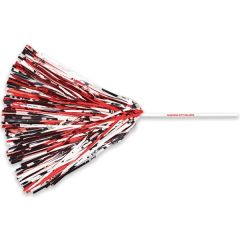Imprinted All-Metallic Pom With 10 Inch Straw Handle