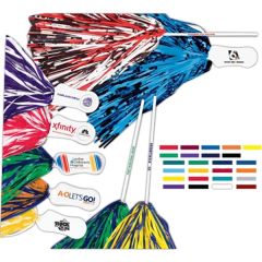 Imprinted All-Metallic Pom With Contour Handle and Token