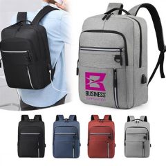 In Stock Large USB Charging Business Laptop Backpack