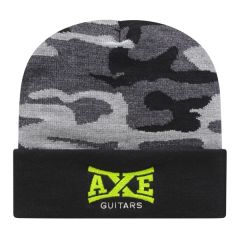 Urban Camo Knit Cap With Cuff