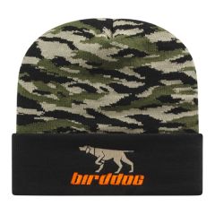 Vintage Tiger Camo Knit Cap With Cuff