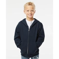 Independent Trading Co. Youth Midweight Full-Zip Hooded S