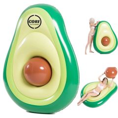Inflatable Avocado Pool Float Floatie With Ball Water