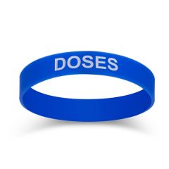 1 Inch Swirl Color Debossed Silicone Wristbands