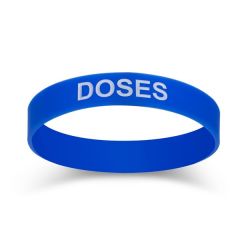 Ink Injected 1/2 Inch  Inch Custom Wristbands